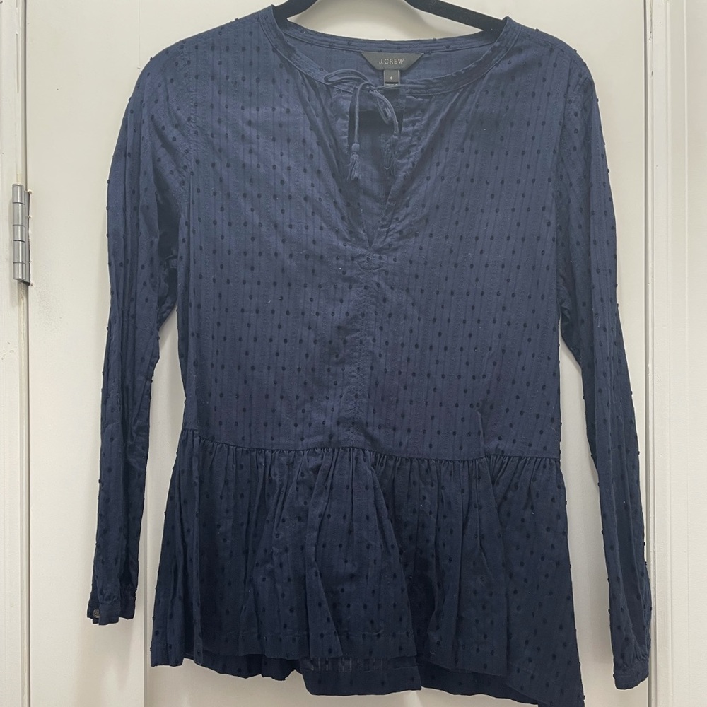 Jcrew dot blouse shirt